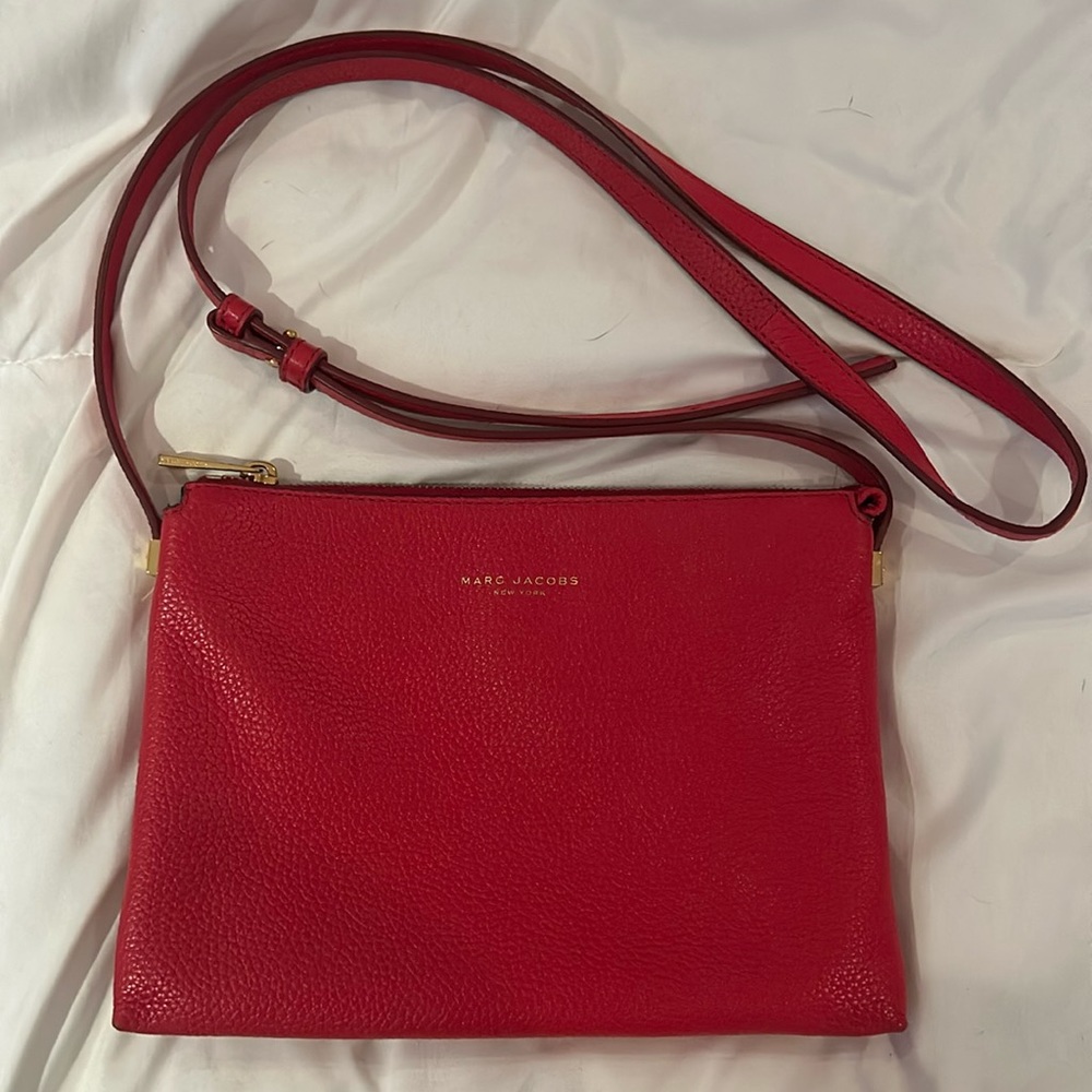 Marc Jacobs pink leather crossbody bag